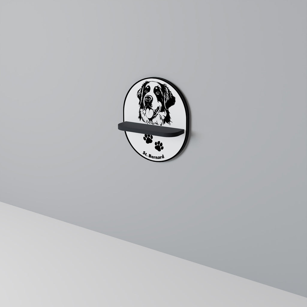 Étagère ovale SAINT BERNARD en finition noire