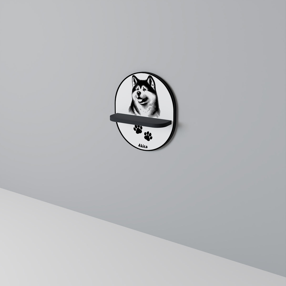AKITA DOG Art Shelf
