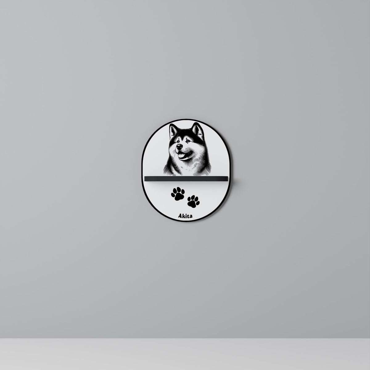AKITA DOG Art Shelf