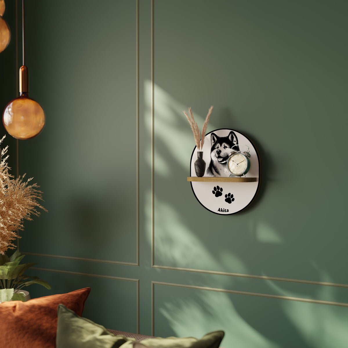 AKITA DOG Art Shelf