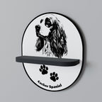 ENGLISH COCKER SPANIEL Art Shelf