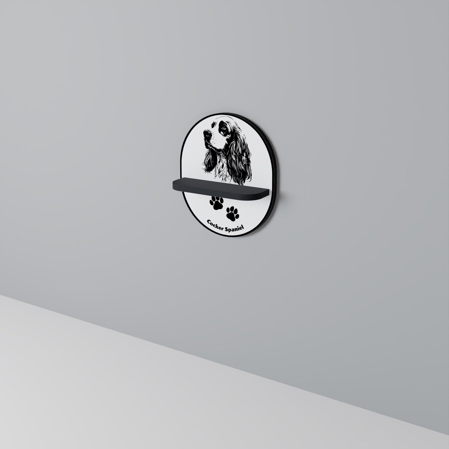 ENGLISH COCKER SPANIEL Art Shelf