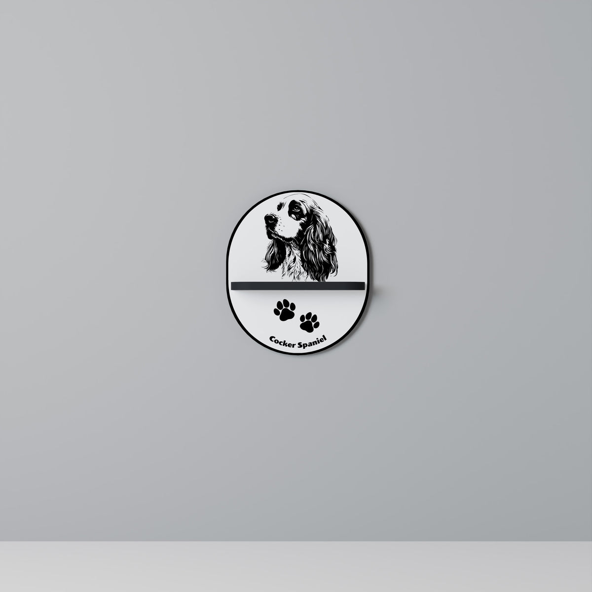 ENGLISH COCKER SPANIEL Art Shelf