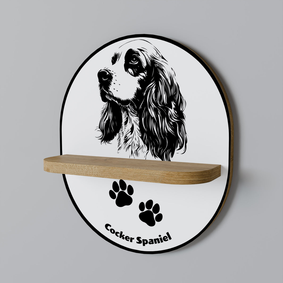 ENGLISH COCKER SPANIEL Art Shelf