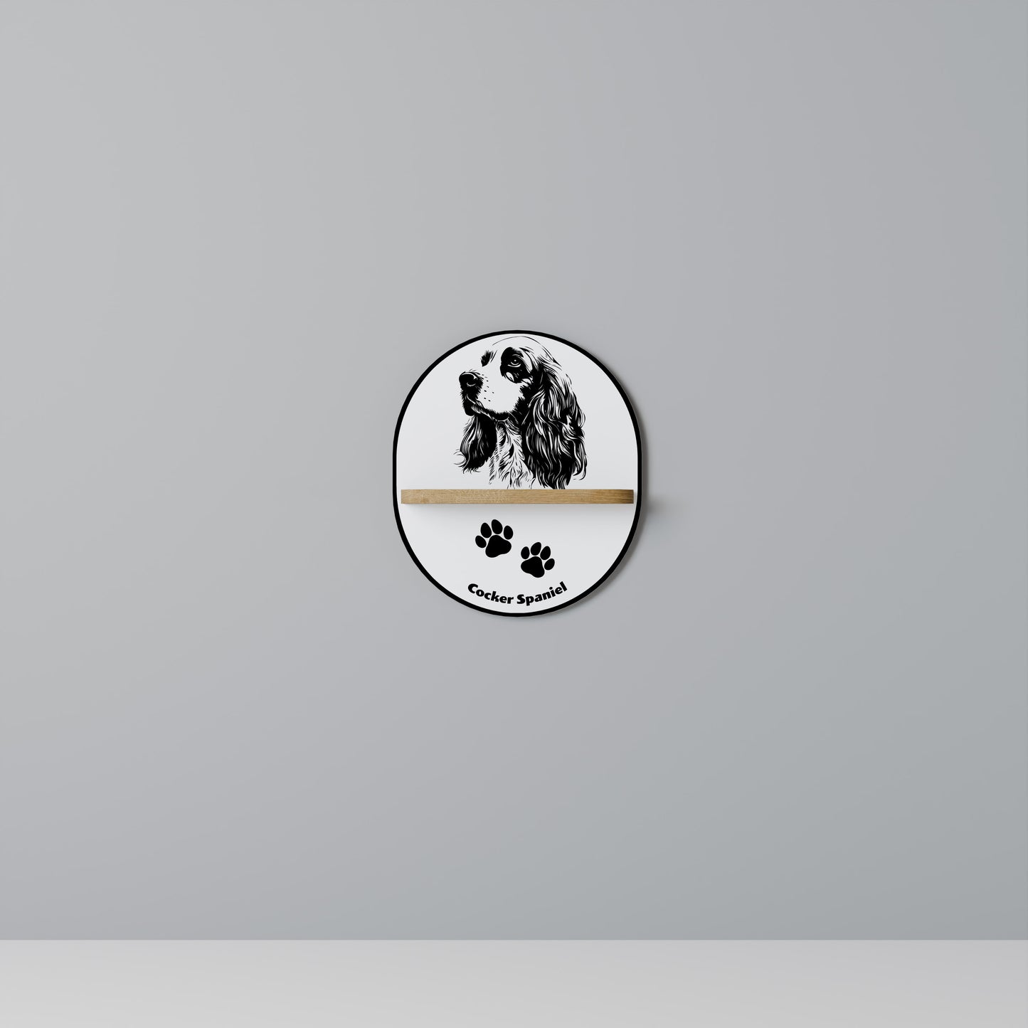 ENGLISH COCKER SPANIEL Art Shelf