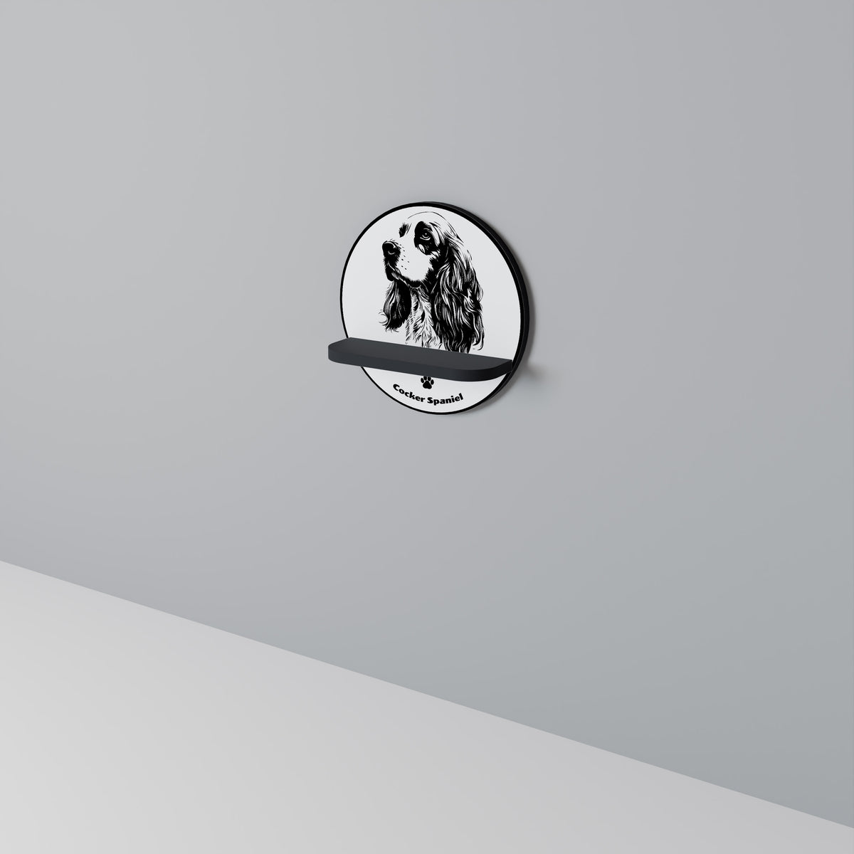 ENGLISH COCKER SPANIEL Art Shelf