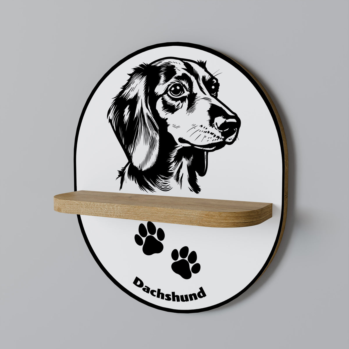 DACHSHUND DOG Art Shelf