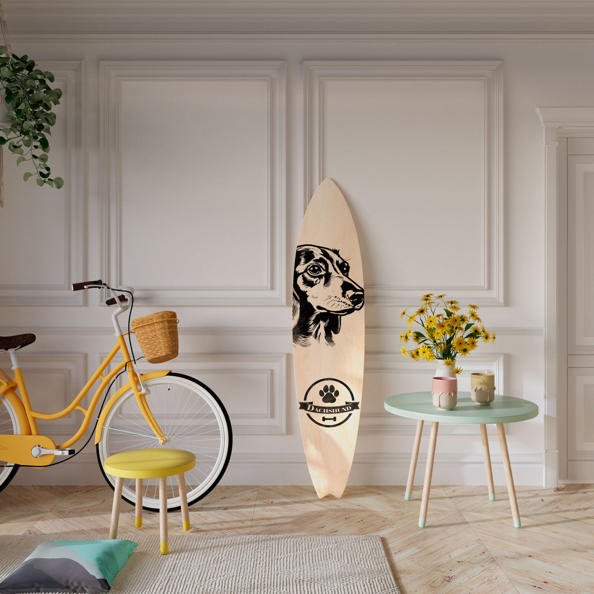 DACHSHUND DOG Surfboard Decorative Panel