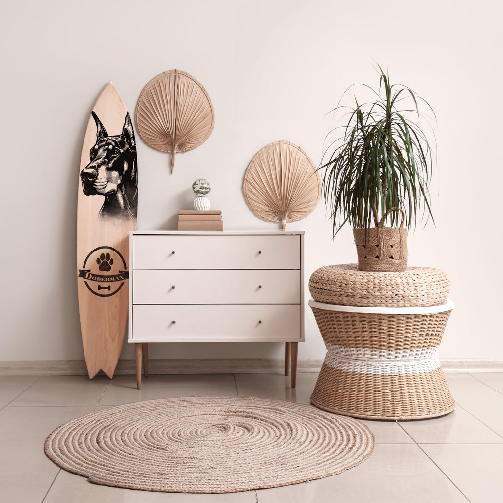 DOBERMAN DOG Surfboard Decorative Panel