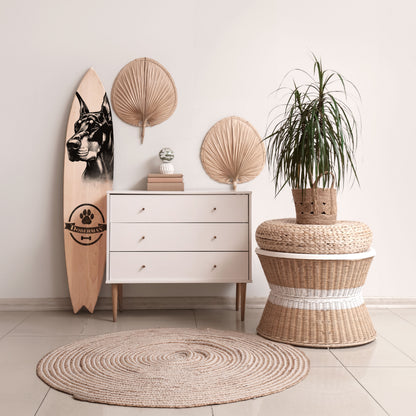 DOBERMAN DOG Surfboard Decorative Panel