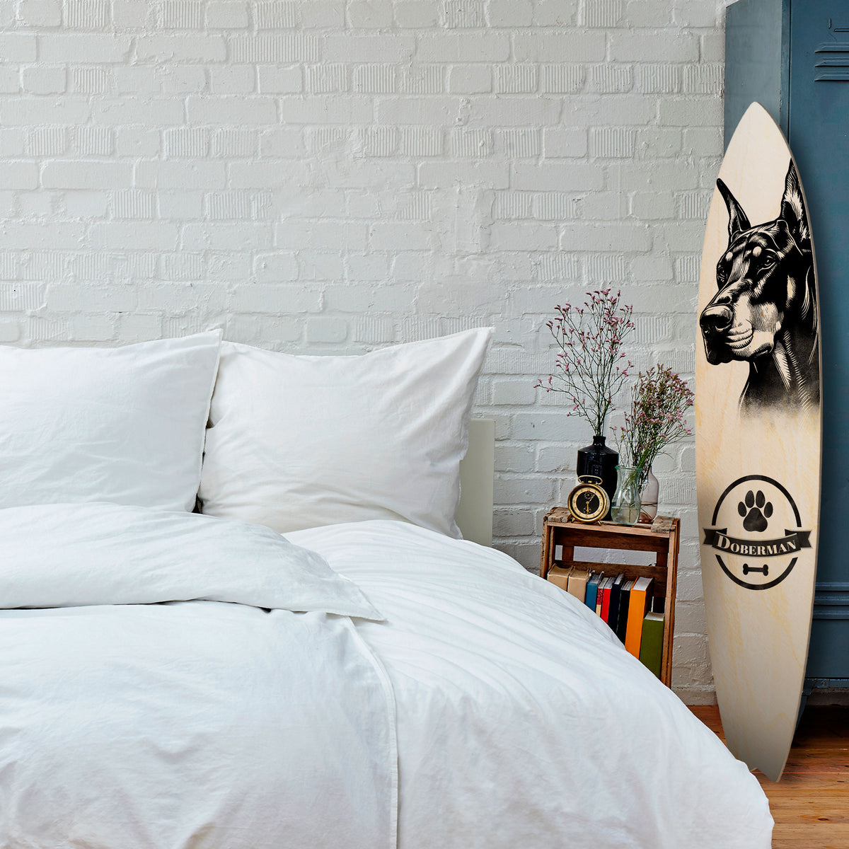 DOBERMAN DOG Surfboard Decorative Panel