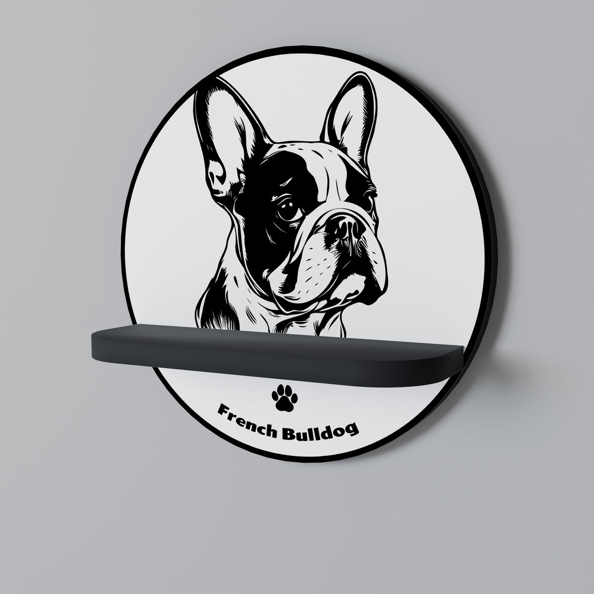 FRENCH BULLDOG Art Shelf
