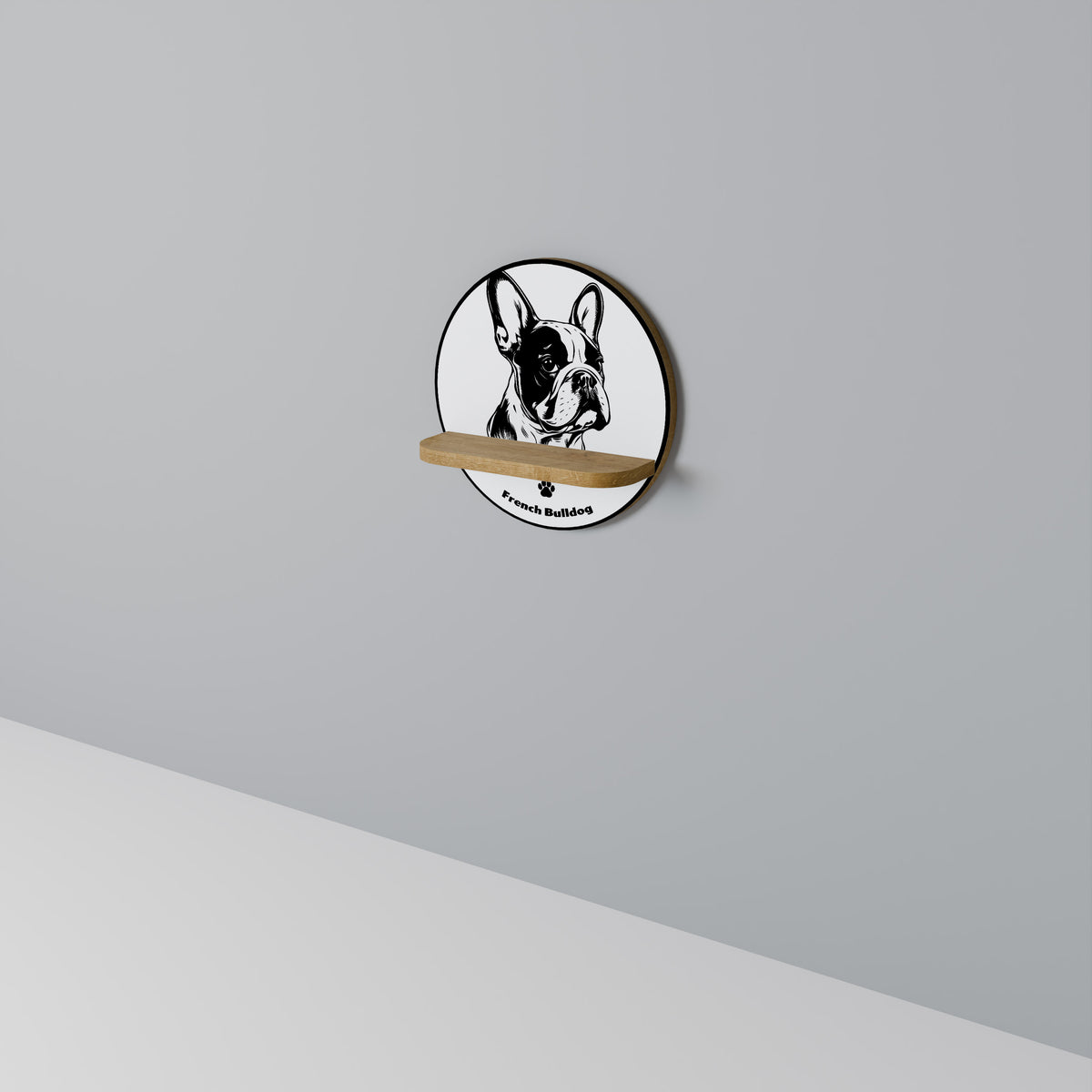 FRENCH BULLDOG Art Shelf