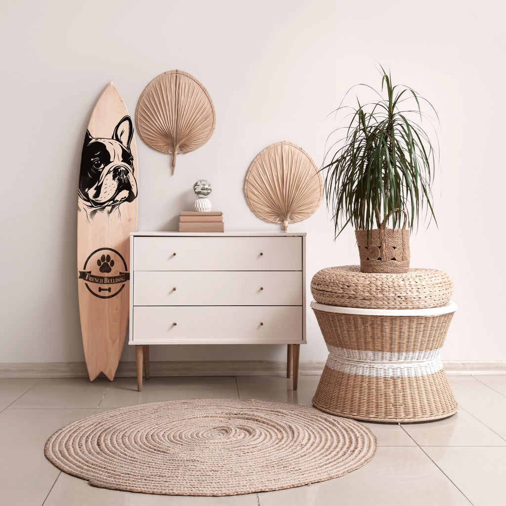 FRENCH BULLDOG Surfboard Decorative Panel