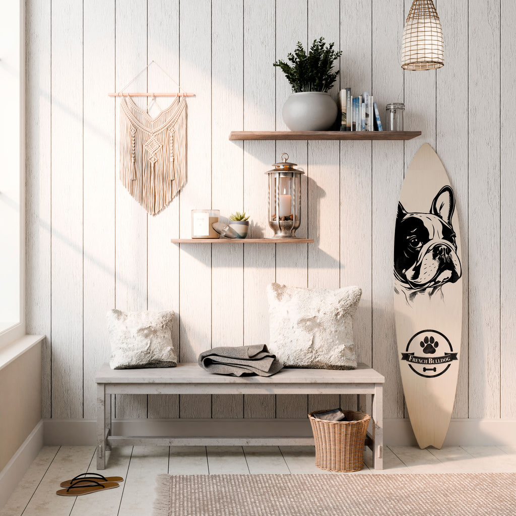 FRENCH BULLDOG Surfboard Decorative Panel
