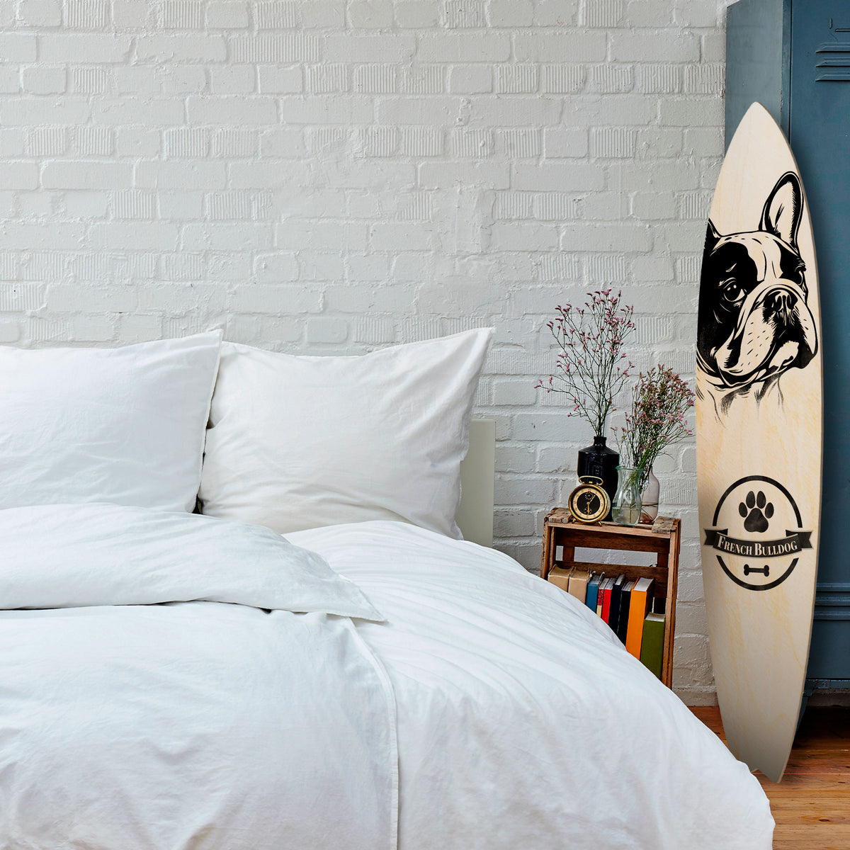FRENCH BULLDOG Surfboard Decorative Panel