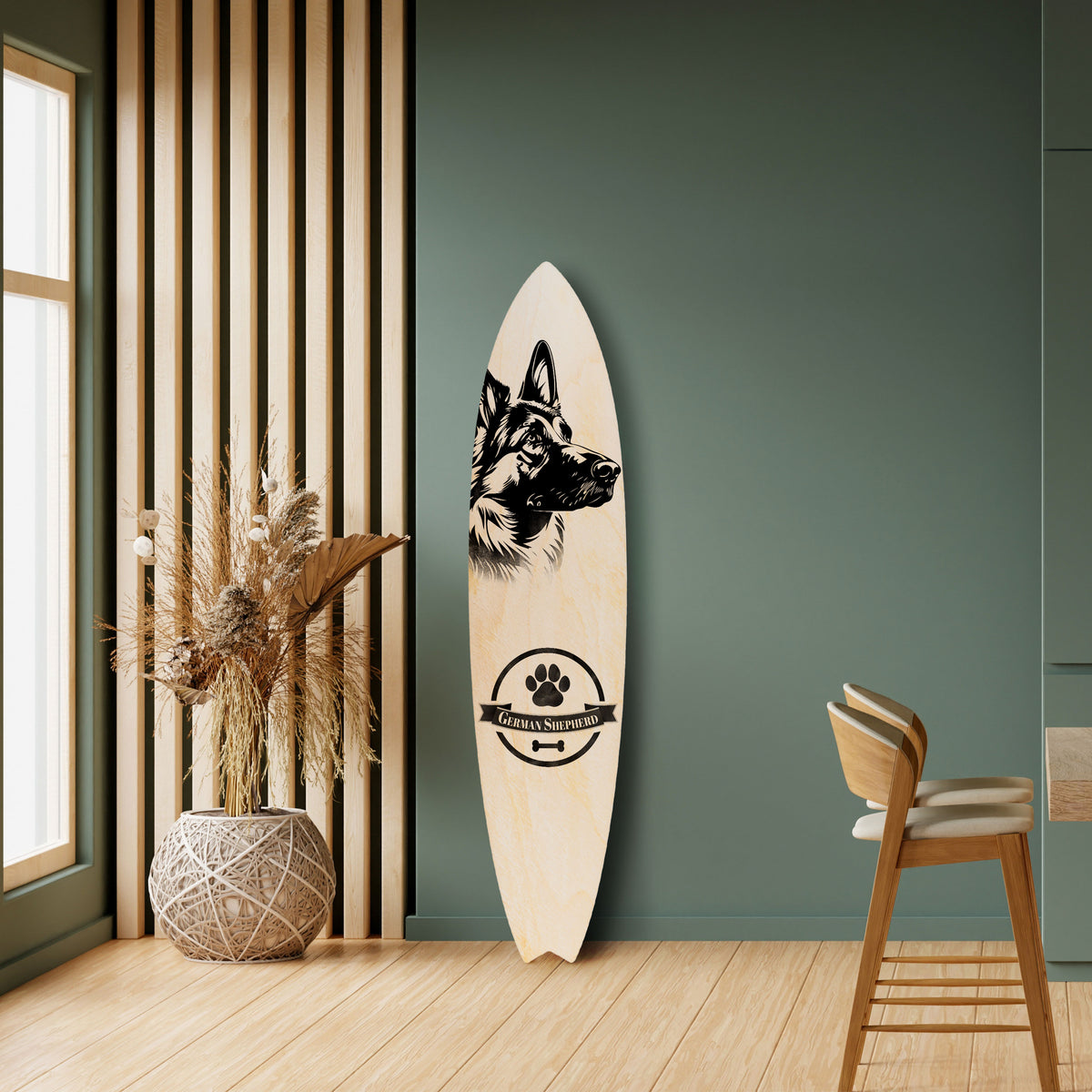GERMAN SHEPARD Surfboard Decorative Panel