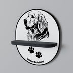 GOLDEN RETRIEVER Art Shelf