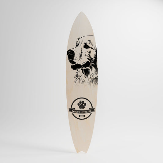 GOLDEN RETRIEVER Surfboard Decorative Panel