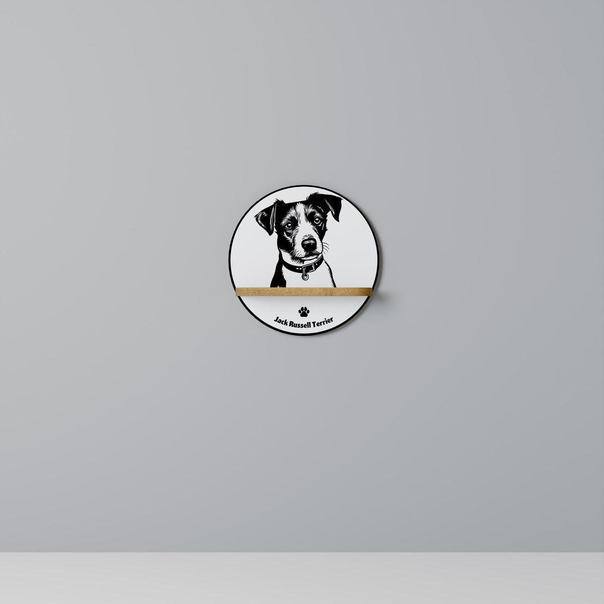 JACK RUSSEL TERRIER Art Shelf