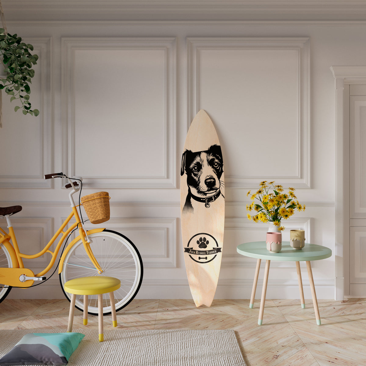 JACK RUSSEL TERRIER Surfboard Decorative Panel