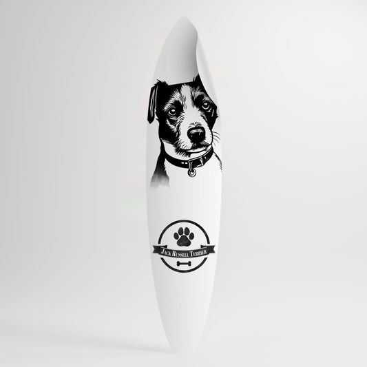 JACK RUSSEL TERRIER Peel and Stick Surfboard Sticker