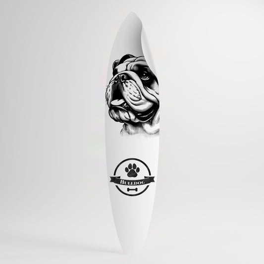BULLDOG DOG Peel and Stick Surfboard Sticker
