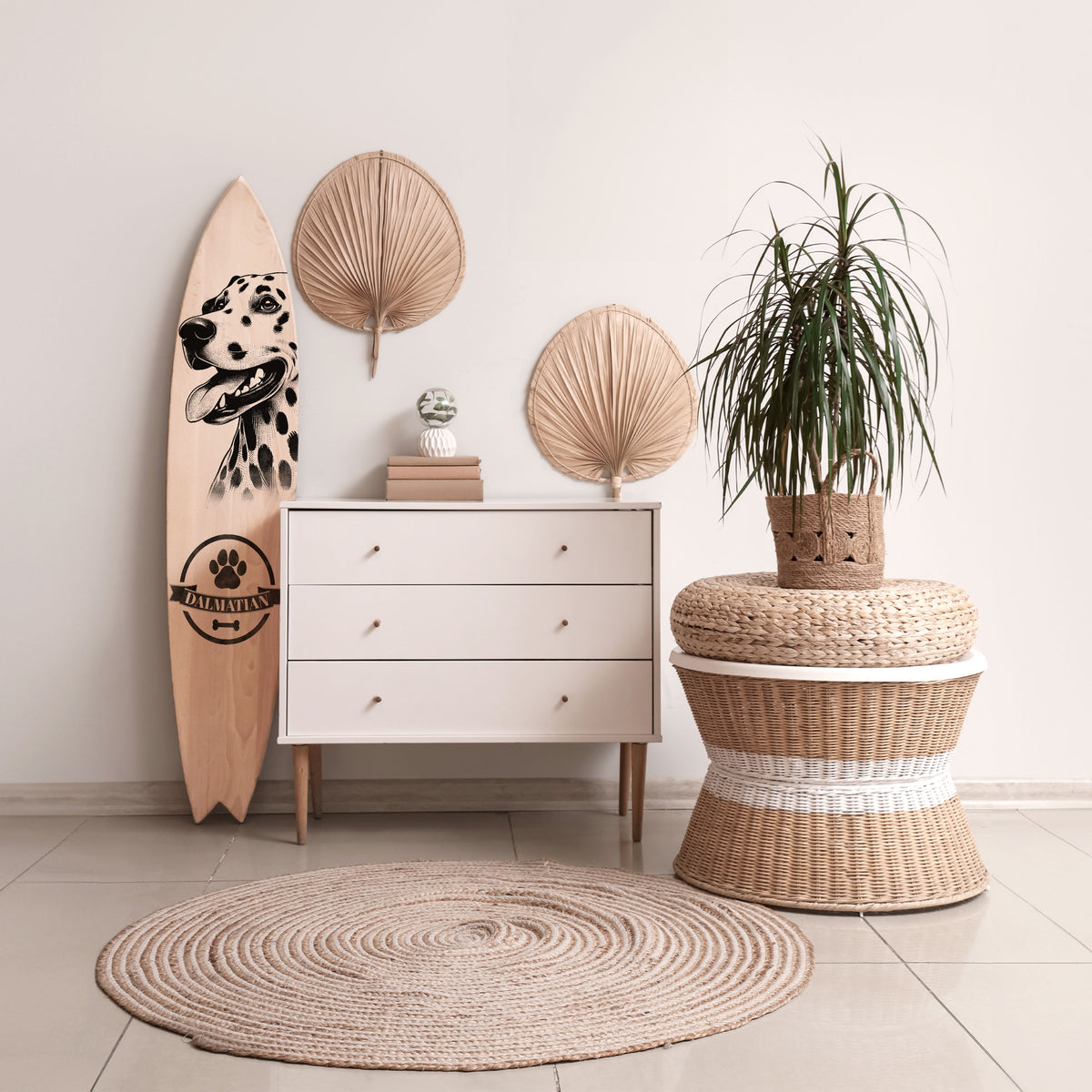 DALMATIAN DOG Surfboard Decorative Panel