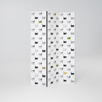 CATS COMPILATION 3-Panel Room Divider