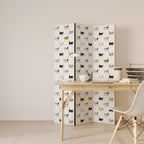 CATS COMPILATION 3-Panel Room Divider