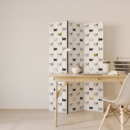CATS COMPILATION 3-Panel Room Divider