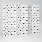 CATS COMPILATION 6-Panel Room Divider