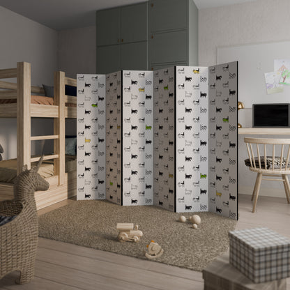 CATS COMPILATION 6-Panel Room Divider