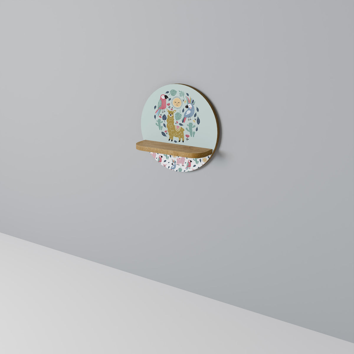 COLORFUL ALPACAS Art Shelf