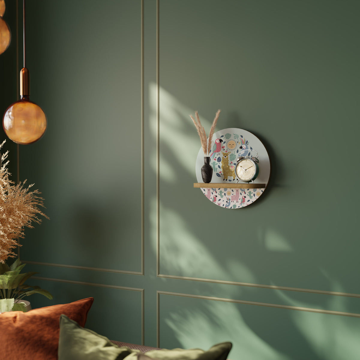 COLORFUL ALPACAS Art Shelf