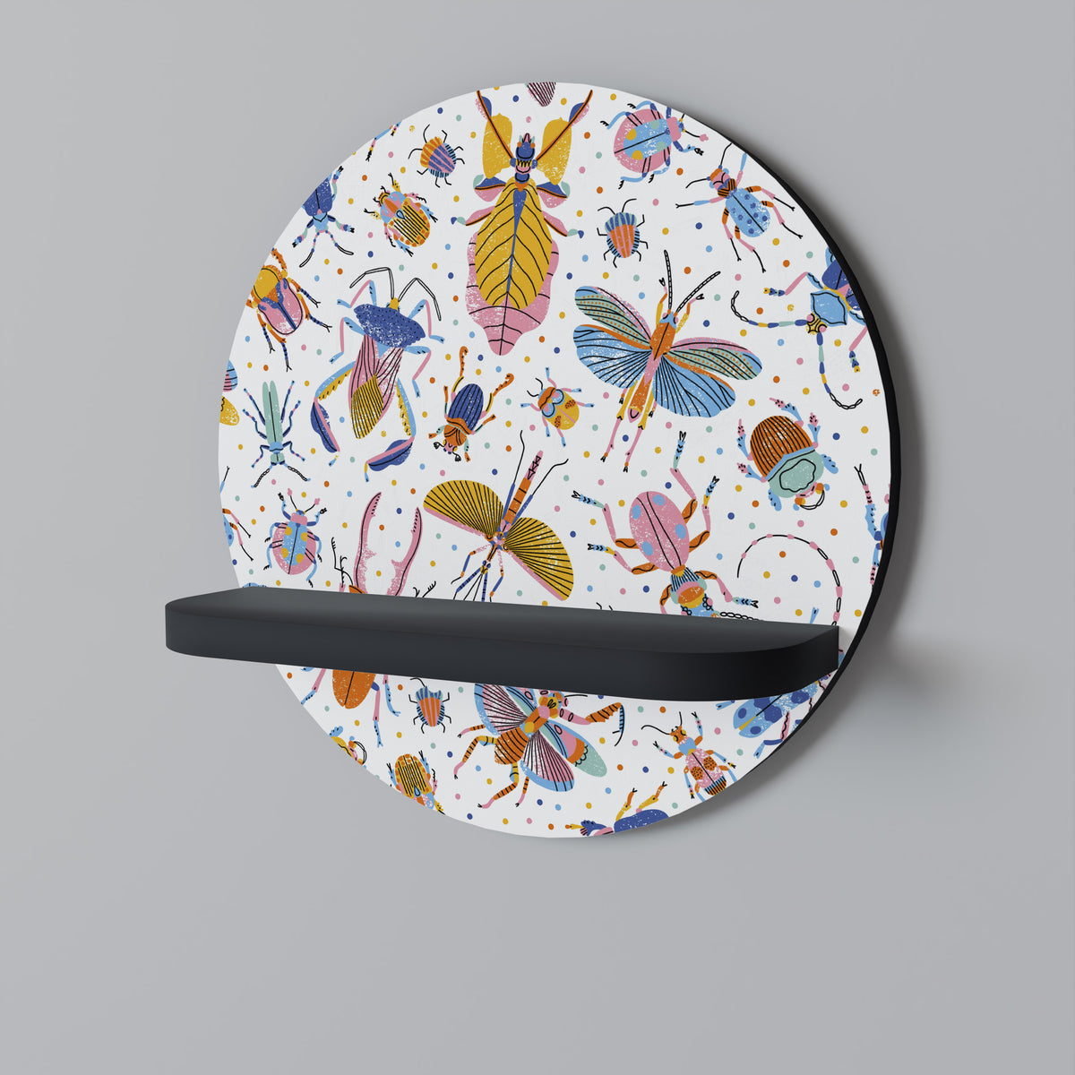 COLORFUL INSECTS Art Shelf