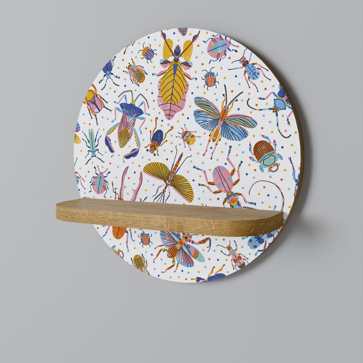 COLORFUL INSECTS Art Shelf
