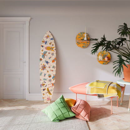 COLORFUL INSECTS Surfboard Decorative Panel