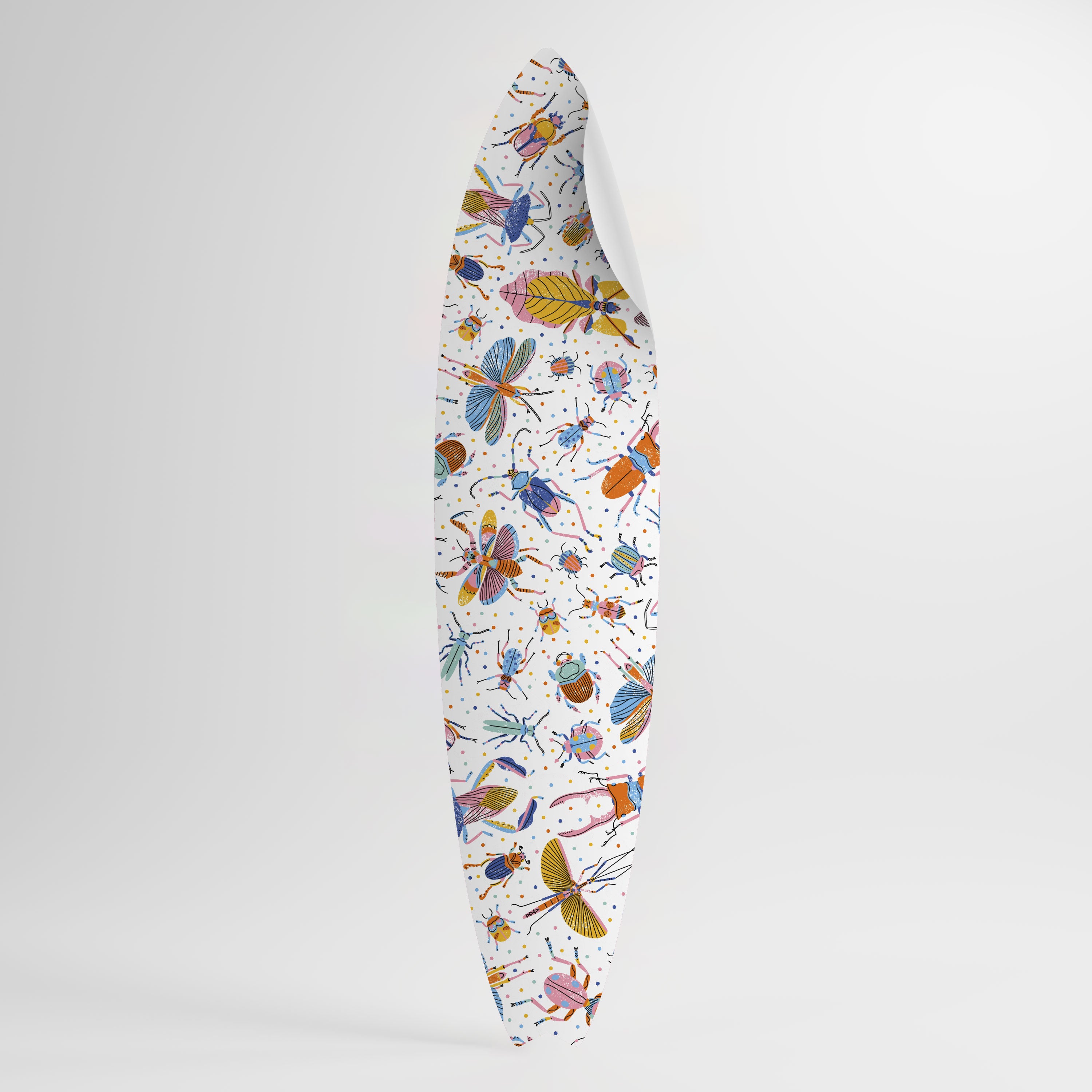 COLORFUL INSECTS Peel and Stick Surfboard Sticker