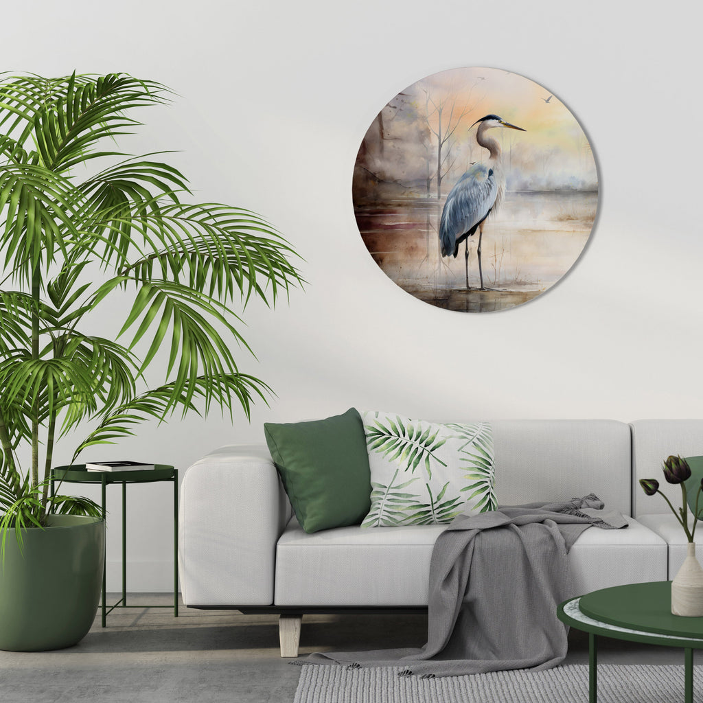 Décoration murale ronde HERON DAYDREAM