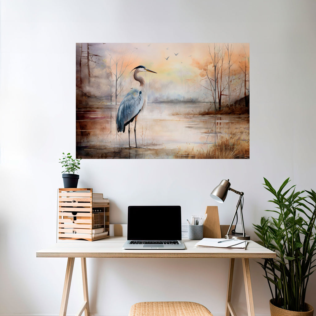 Affiche horizontale autocollante HERON DAYDREAM