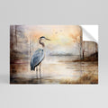 HERON DAYDREAM Peel and Stick Horizontal Poster