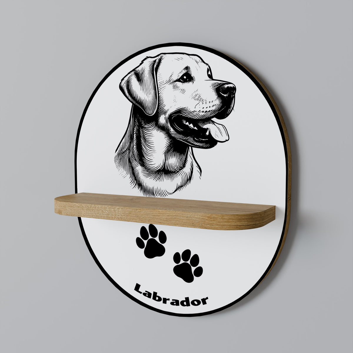 LABRADOR DOG Art Shelf