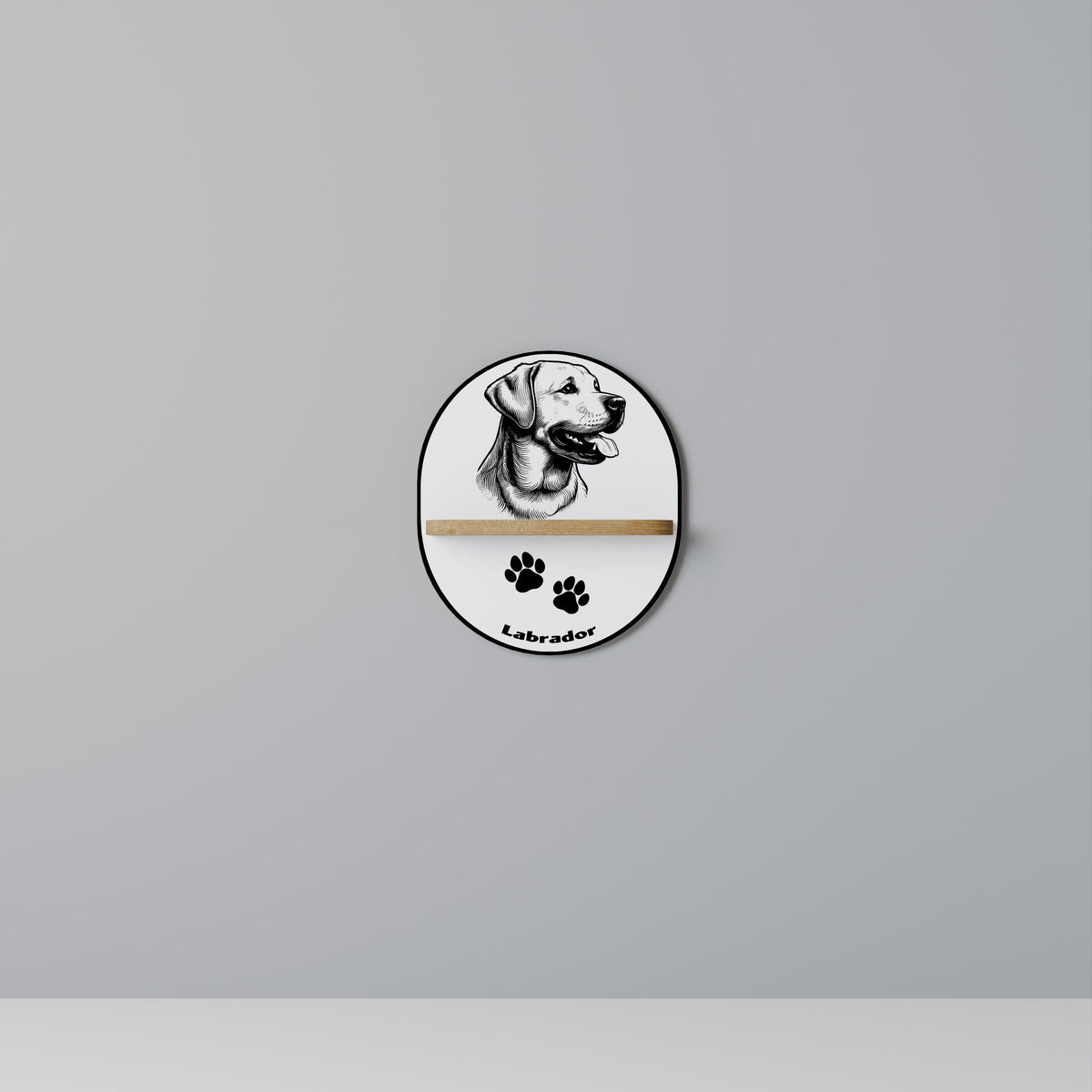 LABRADOR DOG Art Shelf