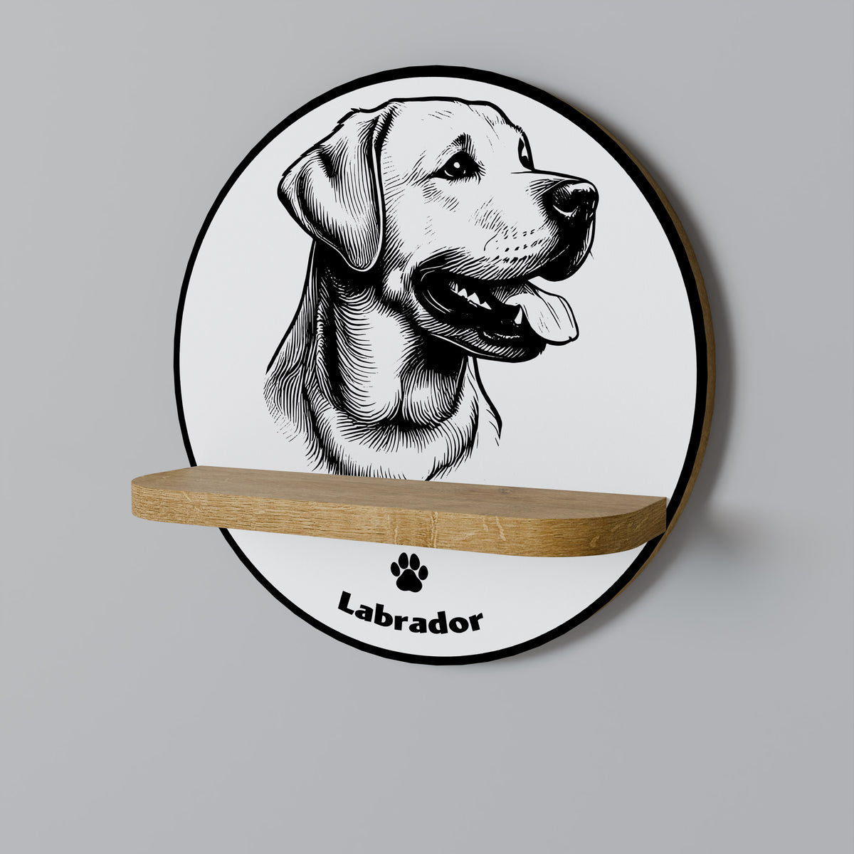 LABRADOR DOG Art Shelf