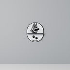 WHITE SHEPHERD DOG Art Shelf