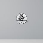 WHITE SHEPHERD DOG Art Shelf