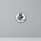WHITE SHEPHERD DOG Art Shelf