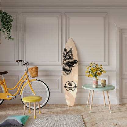 WHITE SHEPHERD DOG Surfboard Decorative Panel