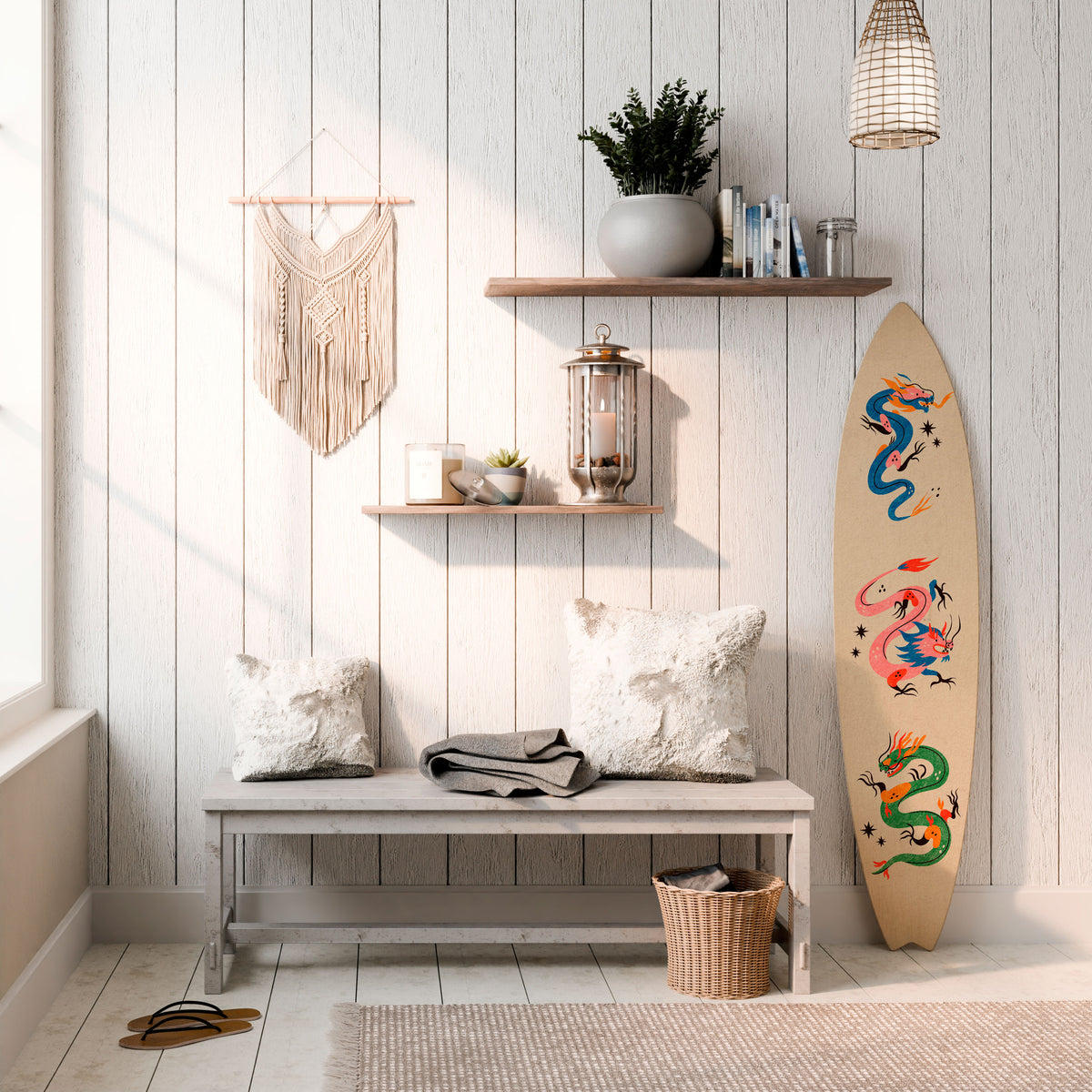 MYTHOLOGICAL CREATURES Surfboard Decorative Panel
